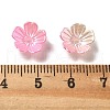 Gradient Color Acrylic Bead Caps OACR-Z028-01B-3