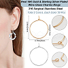 Beebeecraft 100Pcs 2 Colors 316 Surgical Stainless Steel Wine Glass Charms Rings STAS-BBC0005-95A-2