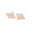 Brass Laser Cut Hollow Connector Charms KK-K277-12KCG-2