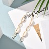 Natural Shell with Oval Ring Dangle Earrings for Girl Women EJEW-JE04662-2
