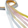 18 Yards 6 Colors Polyester Ribbon SRIB-C001-B06-3