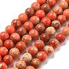 Natural Imperial Jasper Beads Strands G-A175B-8mm-07-2