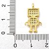 Brass Micro Pave Cubic Zirconia Pendants KK-S511-12G-3