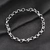 Tarnish Resistant 304 Stainless Steel Cable Chain Bracelets BJEW-I202-02B-1