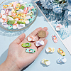  60Pcs 10 Styles Opaque Resin Decoden Cabochons RESI-NB0002-08-3