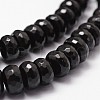 Natural Black Onyx Beads Strands G-P161-23-6x4mm-3