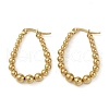 304 Stainless Steel Hoop Earrings EJEW-K278-13A-G-1