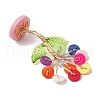 Resin Button Tree of Life Decorations PALLOY-JF03414-03-5