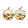304 Stainless Steel Enamel Pendants STAS-U061-31G-A-1