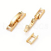 Eco-Friendly Brass Watch Band Clasps KK-M225-27G-2