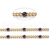 Ion Plating(IP) 304 Stainless Steel Enamel Curb Chains CHS-P013-01G-02-2