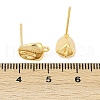 Brass Stud Earring Findings KK-Z099-03G-4