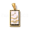 304 Stainless Steel Pendants STAS-C100-02A-G-1