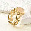 304 Stainless Steel Cuff Rings for Women RJEW-U062-02A-01G-3