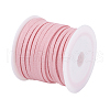 3x1.5mm Hot Pink Flat Faux Suede Cord X-LW-R003-28-3