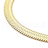 Ion Plating(IP) 304 Stainless Steel Herringbone Chain Necklace for Men Women NJEW-E076-04D-G-2