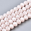 Electroplate Glass Beads Strands EGLA-A034-P10mm-A08-1