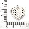 Brass Micro Pave Clear Cubic Zirconia Pendants KK-U076-21P-3