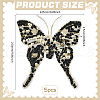Paillette and Grenadine Butterfly Cabochons FIND-WH0139-353-2