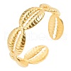 Vintage Stainless Steel Shell Couple Rings DS4620-2-1