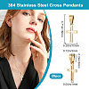 Beebeecraft 20Pcs 304 Stainless Steel Pendants STAS-BBC0006-08-2