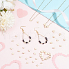   100Pcs 2 Styles Brass Beads KK-PH0010-87-5