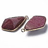 Natural Rhodonite Charms G-Q998-029A-4