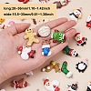 39Pcs 39 Style Opaque Resin Pendants RESI-TA0001-37-6