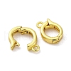 Brass Fold Over Clasps X-KK-Z078-44G-2