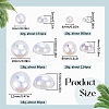 SUNNYCLUE 70G  5 Styles ABS Plastic Imitation Pearl Cabochons OACR-SC0001-45D-2