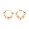 Brass Hoop Earring Finding KK-N261-66G-1