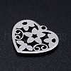 201 Stainless Steel Pendants STAS-T046-JN255-1-2