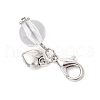 Clear Acrylic & Alloy Pendant Decorations HJEW-JM03050-02-4