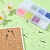 700Pcs Plastic Tiny Ball Stud Earrings with 150Pcs Ear Nuts for Women KY-YW0001-23-6