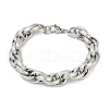 Hip-pop Style 304 Stainless Steel Rope Chains Bracelets for Men Women BJEW-Z105-01P-2
