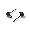304 Stainless Steel Stud Earring Findings STAS-P099-04EB-2