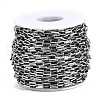 Tarnish Resistant 304 Stainless Steel Rectangle Link Chains CHS-T003-26A-P-3