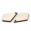 Unfinished Natural Poplar Wood Pendants WOOD-S045-112-1-2