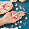  50Pcs 10 Colors Opaque Acrylic Beads OACR-TA0001-19-5
