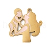 Mother's Day Mother's Day 304 Stainless Steel Enamel Pendants STAS-R168-03A-G-1