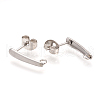 Non-Tarnish 304 Stainless Steel Stud Earring Findings X-STAS-Q223-04-2