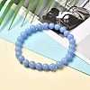 Noctilucent Stone/Synthetic Luminous Stone Beads Stretch Bracelets BJEW-JB06619-4