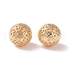 Brass Hollow Round Beads KK-P226-25CG-2