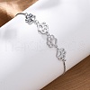 Brass Box Chain Slider Bracelets BJEW-S169-01P-2