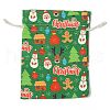 Christmas Theme Cloth Printed Storage Bags ABAG-F010-02C-02-1