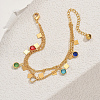 Brass Curb Chain Multi-strand Bracelets OM1329-3
