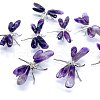 Natural Amethyst Crystal Dragonfly Figurines PW-WG22635-01-2