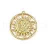 Brass Pendants KK-M322-17G-1