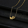 Alloy Letter Heart Pendant Necklaces for Women WGBB55E-12-1