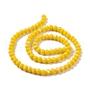 Electroplate Opaque Solid Color Glass Beads Strands EGLA-A034-P3mm-L02-2